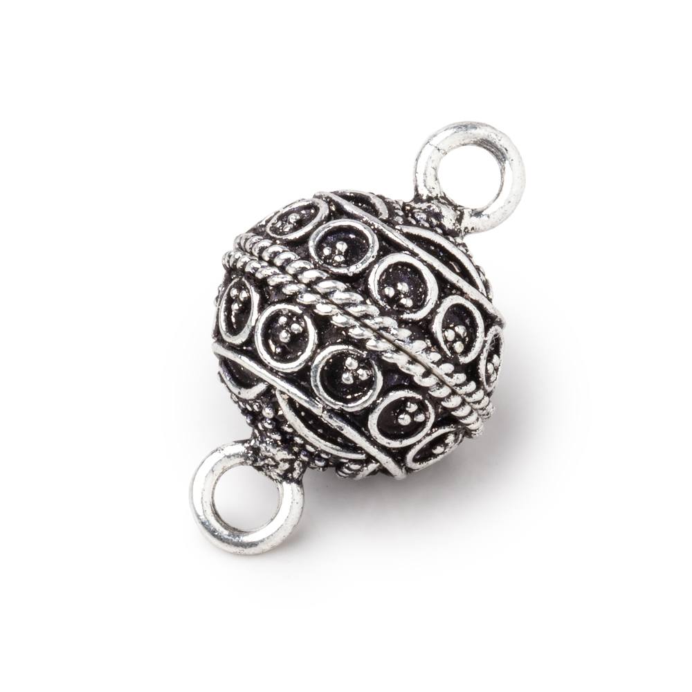 15mm Circle Design Magnetic Clasp 1 piece