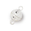 15mm Pave Triangle Design Magnetic Clasp 1 piece