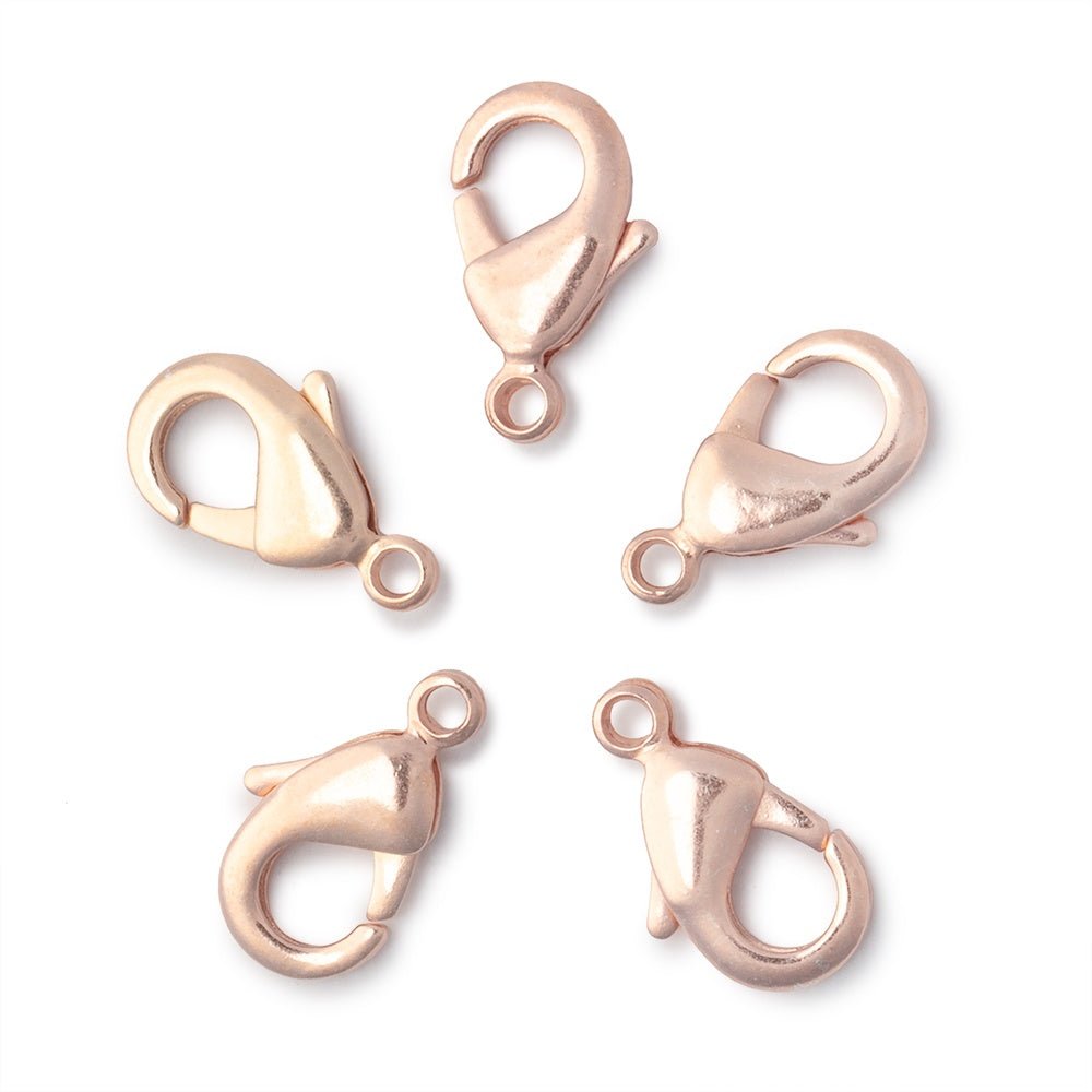 15mm Shiny Lobster Clasp Set of 5 Pieces