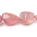 15x13-25x16mm Rose Quartz Plain Nugget Beads 8.5 inch 11 pieces AA