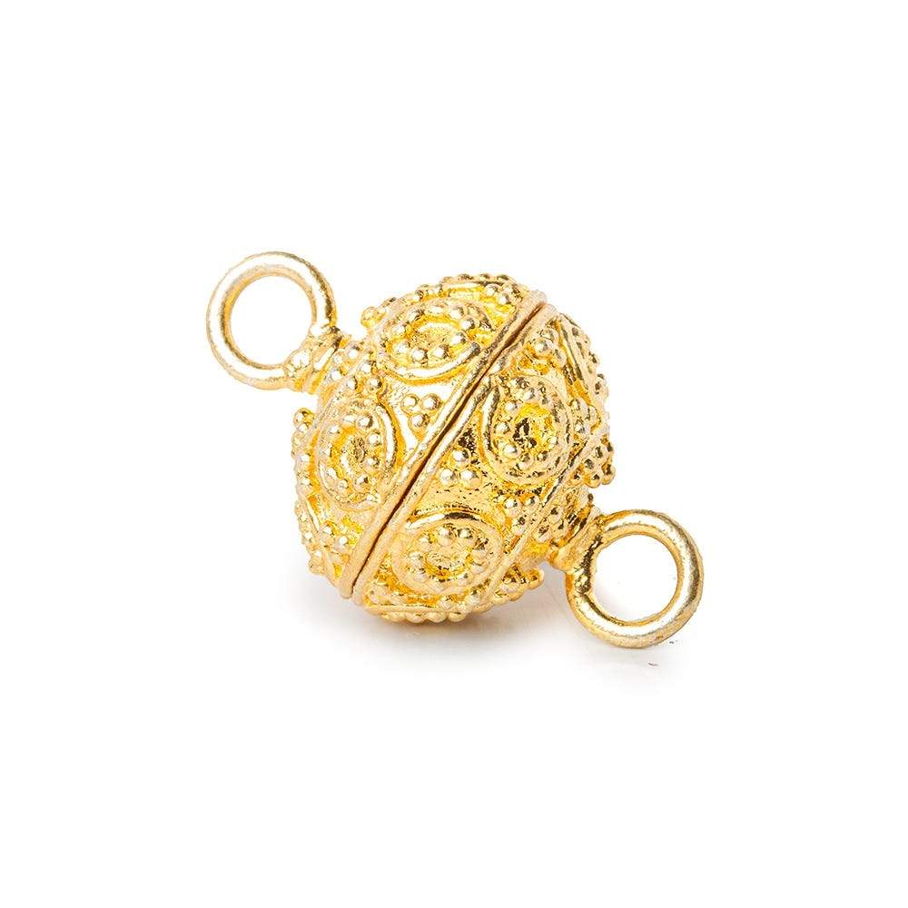 16mm Miligrain Circle Design Magnetic Clasp 1 piece