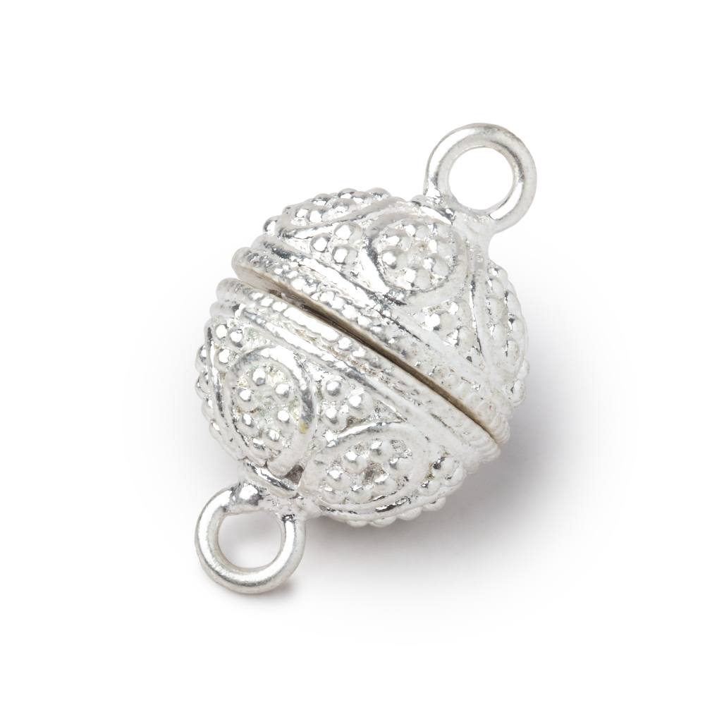 16mm Miligrain Tear Drop Design Round Magnetic Clasp 1 piece
