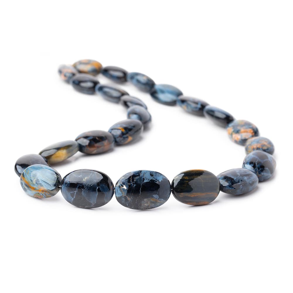 16x10-21x15mm Pietersite plain oval beads 16 inch 23 pieces AAA