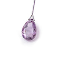 17-19mm Pink Amethyst Faceted Pear Focal Bead 1 piece