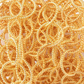 17.5mm 22kt Gold Plated Twisted Satin Round Link Chain