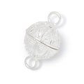 17.5mm Triangular Miligrain Design Round Magnetic Clasp 1 piece