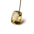 17.5x13.5mm Lemon Quartz Pavilion Faceted Rectangle Focal Bead 1 piece