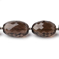 17x11-23x14mm Smoky Quartz faceted nugget beads 16 inch 20 pieces AA