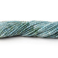 1.8mm Indicolite Tourmaline Micro Faceted Round Beads 12.5 inch 186 pieces