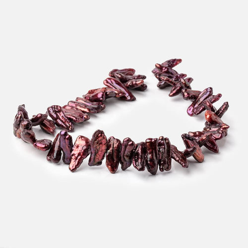 19-24mm Cherry Side Drill Biwa Freshwater Pearls 16 inch 48 beads