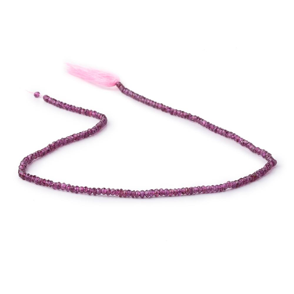 3mm Malaia Garnet Faceted Rondelle Beads 13 inch 190 pieces AA Rare