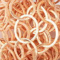 19mm and 22x18mm Copper Brushed Round & Oval Link Chain