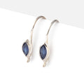 19mm Blue Sapphire Marquise Ear Wire Set of 2 pieces