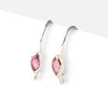 19mm Pink Topaz Marquise Ear Wire Set of 2 pieces