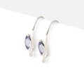 19mm Tanzanite Marquise Ear Wire Set of 2 pieces