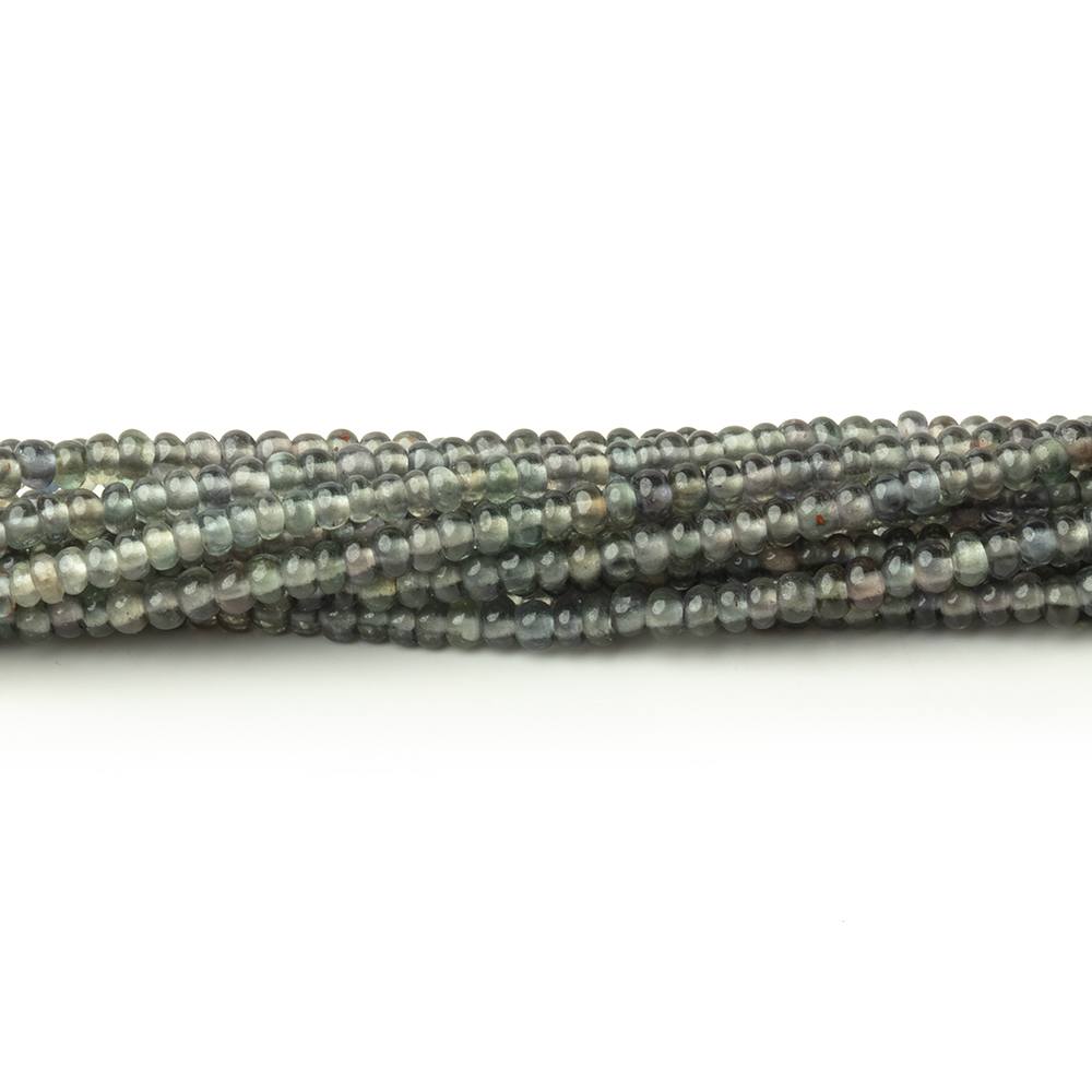 2-2.5mm Color Change Sapphire Plain Rondelle Beads 18 inch 300 pieces