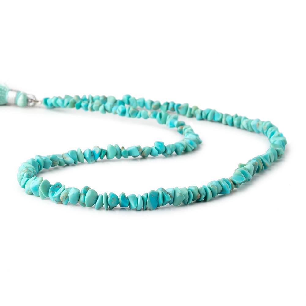 2-3.5mm Persian Turquoise Tumbled Nugget Chips 15 inch 165 pieces