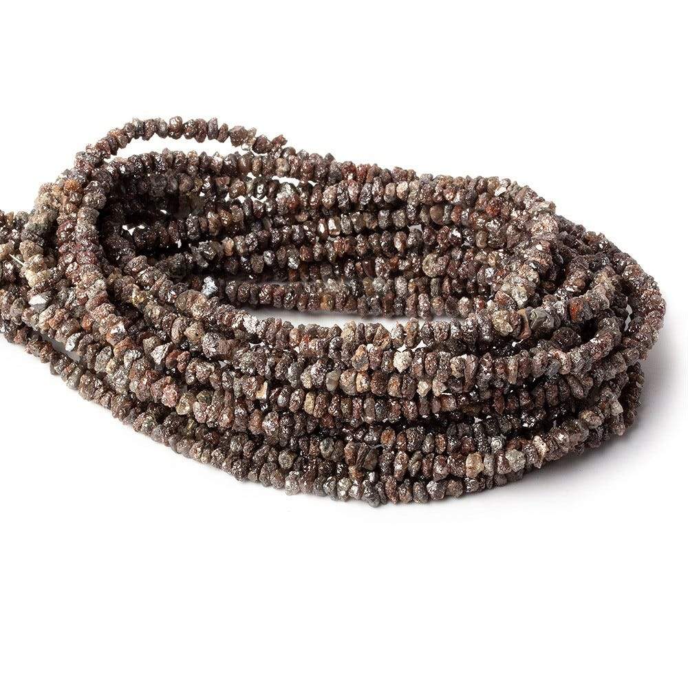 2-3mm Chocolate Brown Diamond crystal nugget beads 15 inch 220 pcs