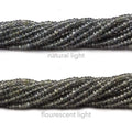 2-3mm Color Change Sapphire micro faceted rondelle beads 16 inch 250+ pieces
