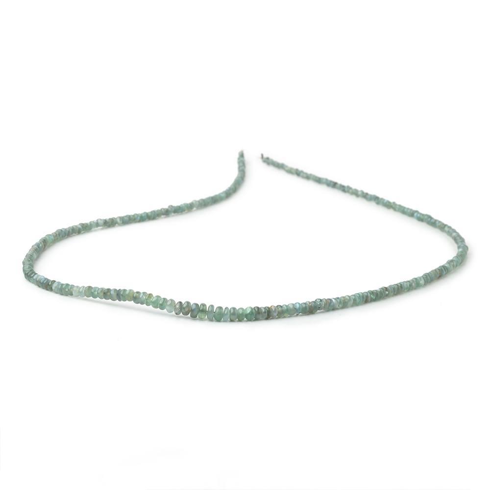 2-4mm Cat's Eye Chrysoberyl Plain Rondelle Beads 18 inch 310 pieces AAA