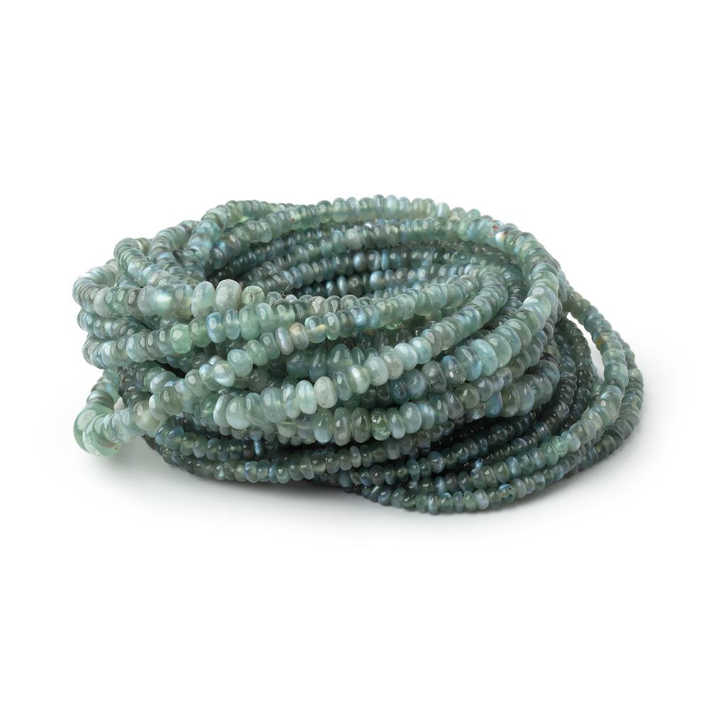 2-4mm Cat's Eye Chrysoberyl Plain Rondelle Beads 18 inch 310 pieces AAA