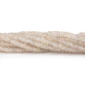 2-4mm Pale Pink Sapphire Faceted Rondelle Beads 16 inch 225 pieces