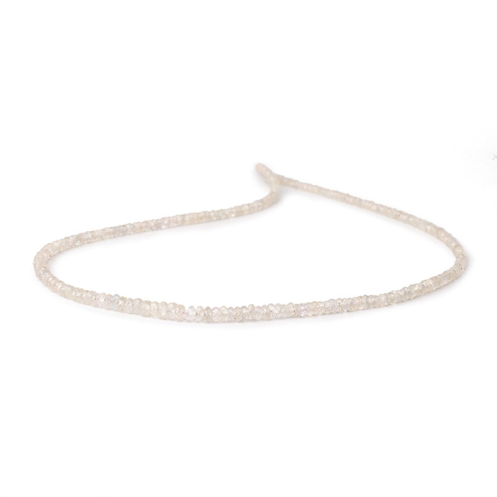 2-4mm Pale Pink Sapphire Faceted Rondelle Beads 16 inch 225 pieces