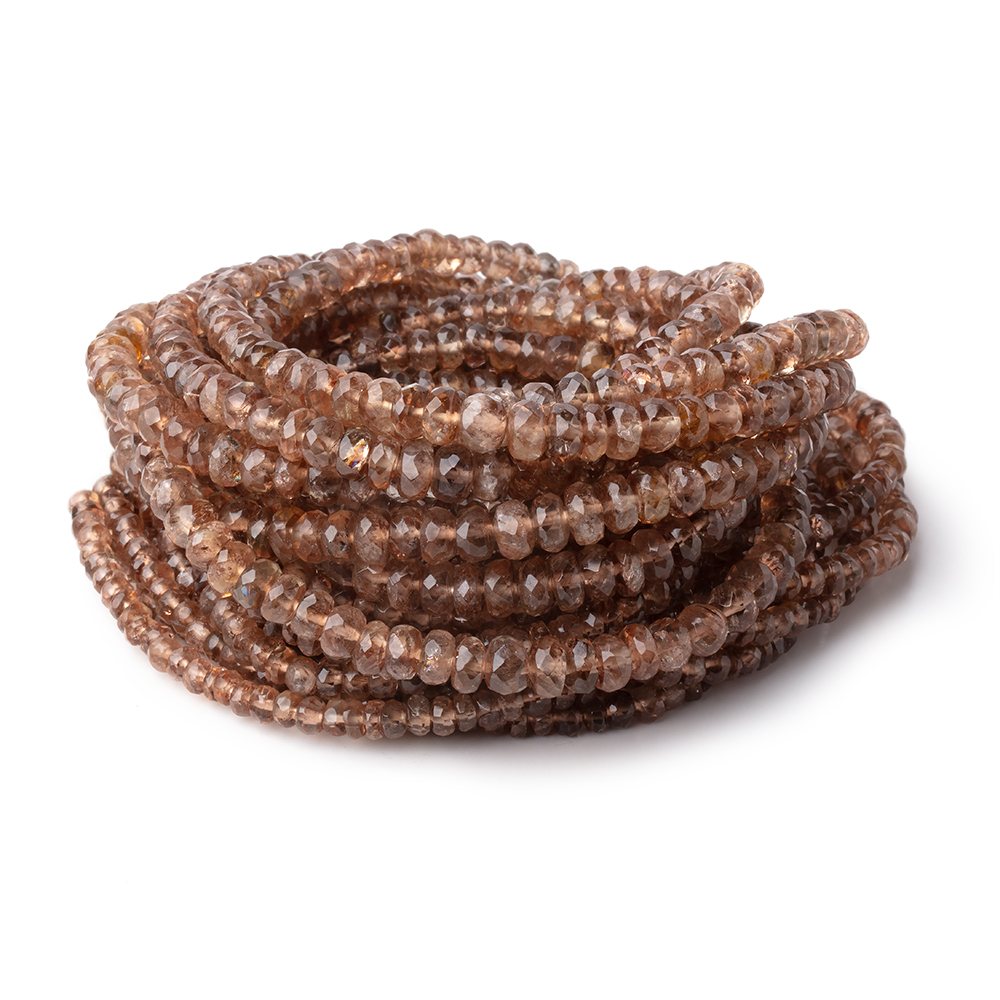2-5mm Andalusite Faceted Rondelle Beads 18 inch 200 pieces