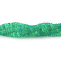 2-5mm Kelly Green Ethiopian Opal Plain Rondelle Beads 18 inch 300 pieces