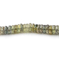 2-6.5mm Moss Green Sapphire Faceted Heishi Beads 18 inch 350 pieces AAA