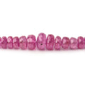 2-6mm Ruby Faceted Rondelle Beads 16 inch 200 pieces AA