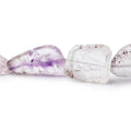 20-27mm Moss Amethyst Faceted Nugget Beads 8 inch 9 pieces