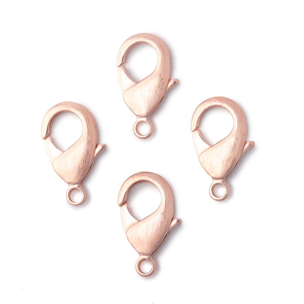20mm Brushed Lobster Clasp Set of 4 Pieces
