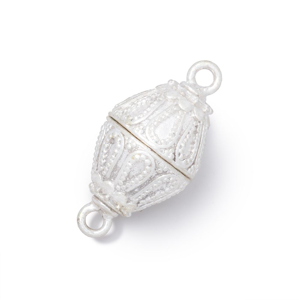 20x14.5mm Miligrain Tear Drop Design Bicone Magnetic Clasp 1 piece