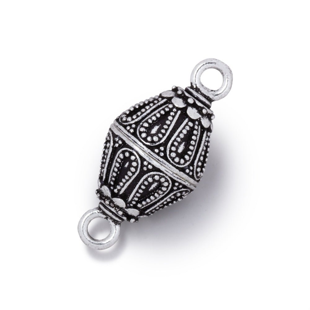 20x14.5mm Miligrain Tear Drop Design Bicone Magnetic Clasp 1 piece