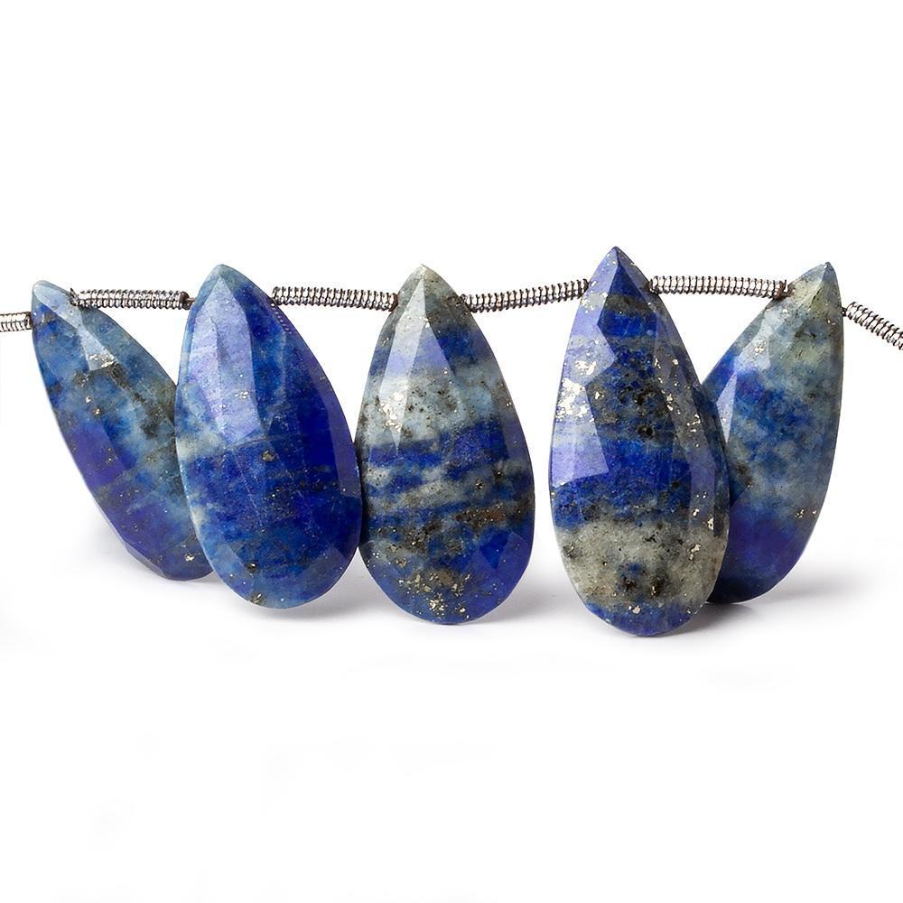 21x10-25x12mm Lapis Lazuli Pear Briolette 8 inch 16 Beads
