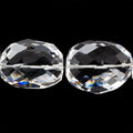 21x13x9-27x22x14mm Crystal Quartz faceted nugget beads 16 inch 17 pieces