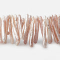 21x4-31x4mm TriColor Top Drilled Biwa Freshwater Pearls 16 inch 115 pieces A
