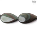 Rainbow Obsidian Plain Pear 16 inch 18 Beads 1mm Hole AAA