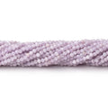 2.2mm Kunzite Micro Faceted Round Beads 12.25 inch 166 pieces