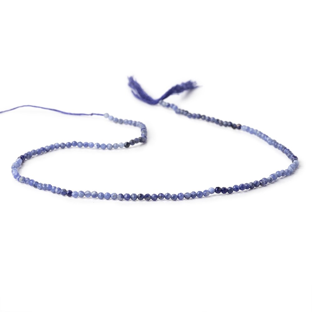 2.2mm Sodalite Micro Faceted Round Beads 12.5 inch 148 pieces
