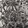 22x17mm Black Gold plated Brushed Oval Link Chain by the foot