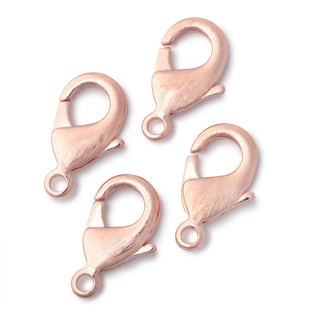 23mm Brushed Lobster Clasp Set of 4 Pieces