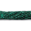 2mm Malachite Micro Faceted Rondelle Beads 13 inch 154 pieces
