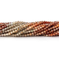 2.4mm Multi Color Zircon Micro Faceted Round Beads 12.5 inch 142 pieces AA
