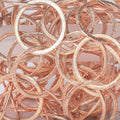 24mm Rose Gold Plated Brushed Round Link Chain