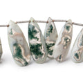 24x10-29x11mm Peacock Solar Quartz Faceted Pear Beads 8 inch 18 pieces