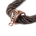 24x13mm Copper Bail Chevron Design Set of 2