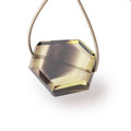24x22x10mm Bi-Color Quartz Faceted Nugget 1 Focal Bead