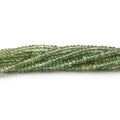 2.5-2.8mm Green Sapphire Plain Rondelle Beads 15 inch 230 pieces